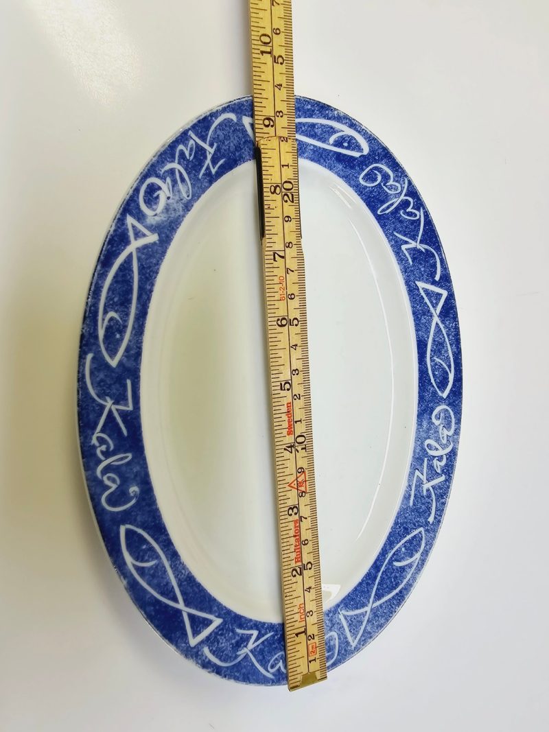 Retro serveringsfat "Kala" av Päivi Pekkala för Arabia – 24x17 cm