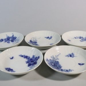 BLÅ BLOMSTER KAFFEFAT - ROYAL COPENHAGE - KUNGLIG DANSK 10/1549 5 DELAR