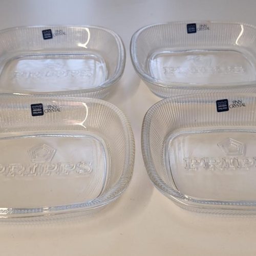 4st ASKKOPP - ASKFAT - PRIPPS - ARABIA - FINN CRYSTAL - FINLAND - RETRO
