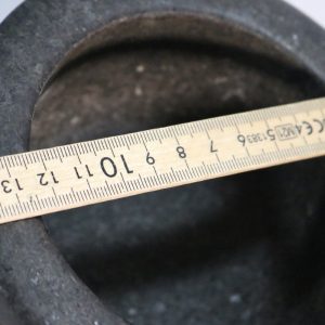 Mortel Svart Marmor Hushåll Köksredskap, Stöt saknas D14cm