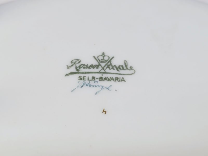 Elegant kruka från Rosenthal – Handmålad Bavaria-porslin