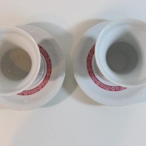4 delar Heinrich porslin fat och kaffemugg