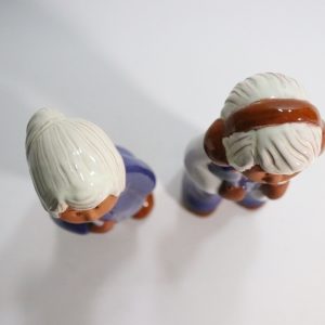 Retro figuriner, ett par, ungersk keramik. storlek ca 20 cm