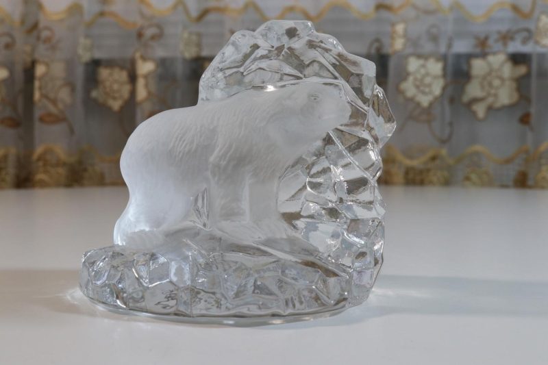 SEA Glasbruk Kosta Sweden - Glasskulptur - Isbjörn