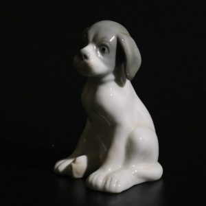 Vintage Porslin Figurin, Hund  Boxer Valp