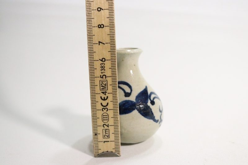 Miniatyrvas, saltglaserad stengods - Handarbeit Made in GDR expartic
