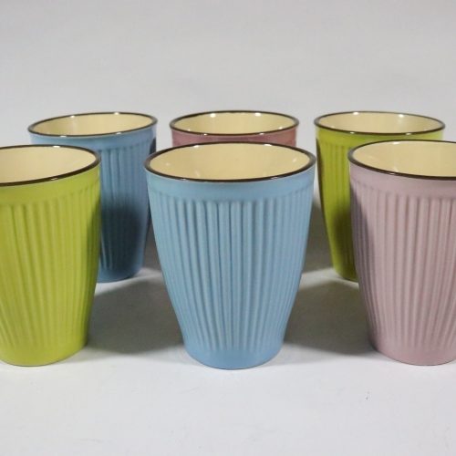 6st glas, keramik, olika färger