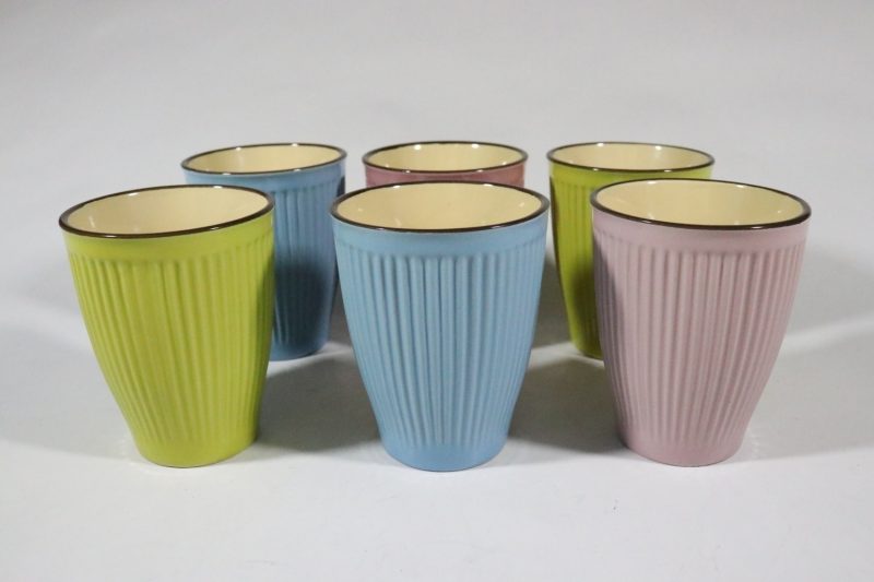 6st glas, keramik, olika färger