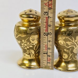 Förgyllda Salt- och Pepparströare – Stouffer, 8 cm