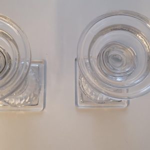 2st stora ljushållare i glas