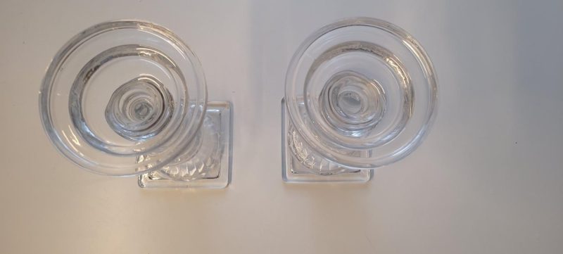 2st stora ljushållare i glas