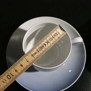 2st koppar med fat, "liljekonvalj" Royal Copenhagen