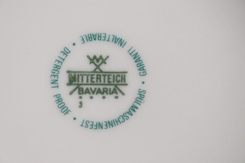 Mitterteich Bavaria Te- kaffeservis, landskapsdesign,  6 personer