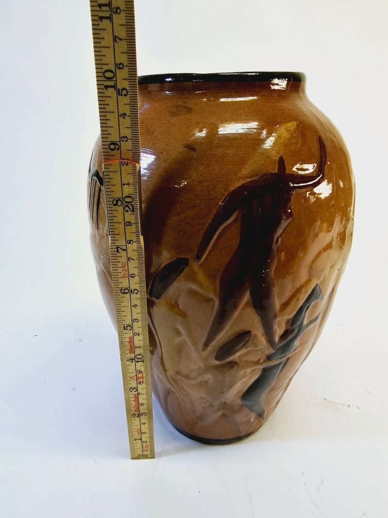 Handgjord Vas - 26 cm, Reliefmotiv