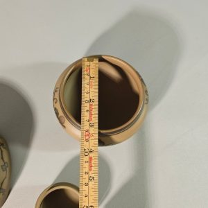 3 delar, L Hjort, glaserat stengods, Bornholm, Danmark, 1900-talets andra hälft