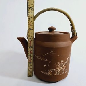 TEKANNA, lergods, terrakotta, orientalisk