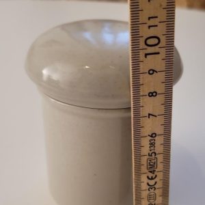 Grå Höganäs burk med lock