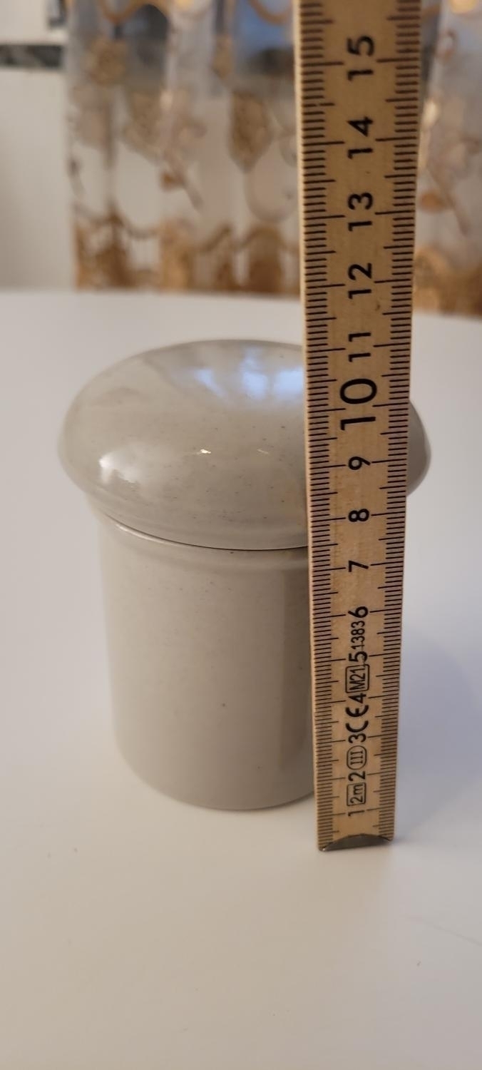 Grå Höganäs burk med lock