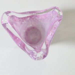 Liten rosa vas, Laxå glashytta handmade in Sweden