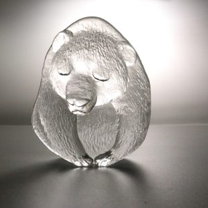 SKÅL / Glasblock, MATS JONASSON, panda, Målerås