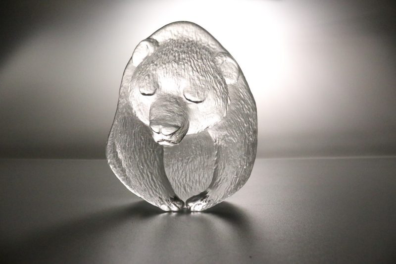 SKÅL / Glasblock, MATS JONASSON, panda, Målerås