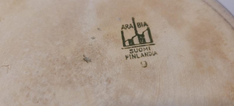 Krus / Kruka med blå dekor Arabia