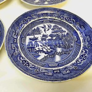 Rörstrand 'Willow' Tallrikar – 22 cm, 1800/1900-tal