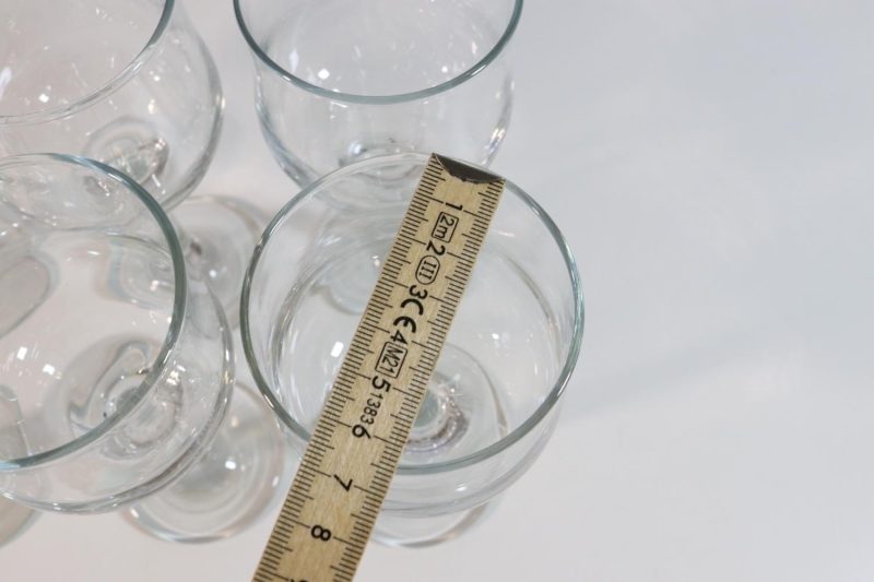 6st glas, 17cm