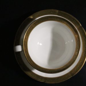 KAFFEKOPP med FAT, "Dek 2390", Gustavsberg, 1900-talets första hälft