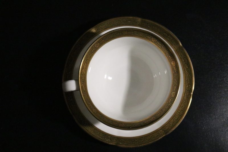 KAFFEKOPP med FAT, "Dek 2390", Gustavsberg, 1900-talets första hälft