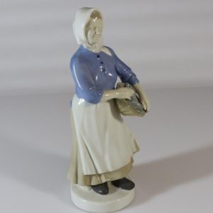 FIGURIN, porslin, Fiskargumma,