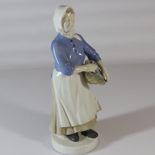 FIGURIN, porslin, Fiskargumma,