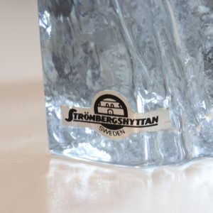STRÖMBERGSHYTTAN GLASBLOCK BJÖRN