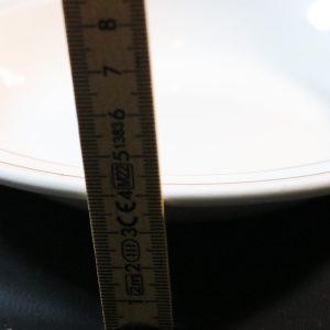 5 Djupa tallrikar, FIGGJO NORWAY VITROPORSELEN 3506 E, V555