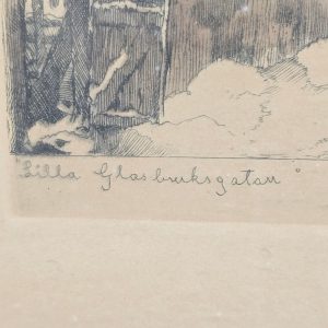 Lilla Glasbruksgatan” – Originalets Ritning av E. Hällgren