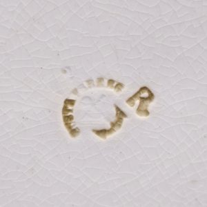 Antik Gustavsberg Tallrik "Carrara" – Lila Dekor, 24 cm