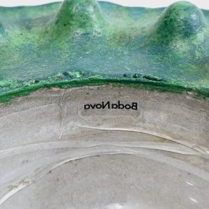 Unik Vintage Skål från BodaNova – Skandinavisk Designklassiker i Grön Betong
