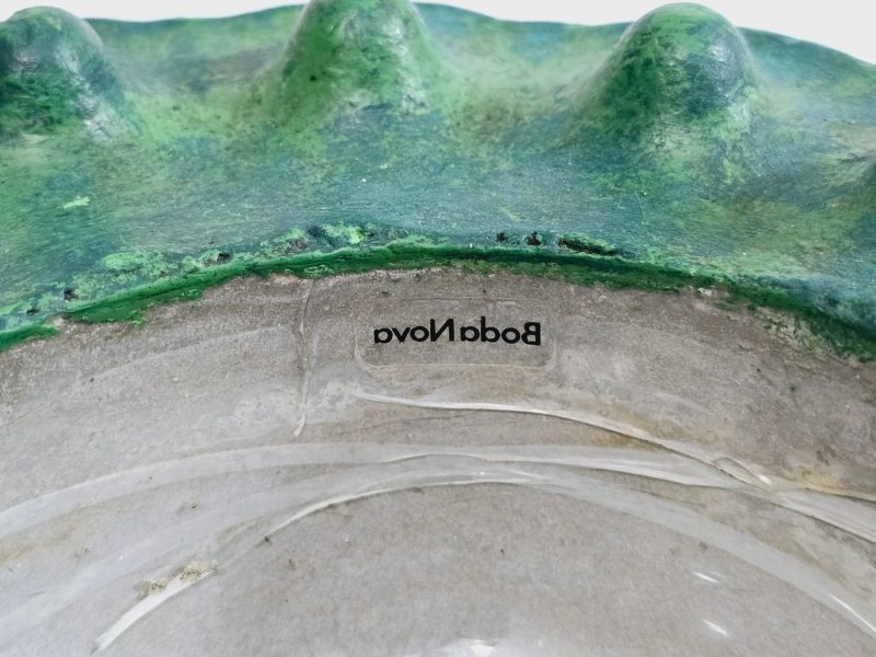 Unik Vintage Skål från BodaNova – Skandinavisk Designklassiker i Grön Betong