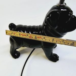 Unik svart bulldog-lampa – modern design för en lekfull inredning