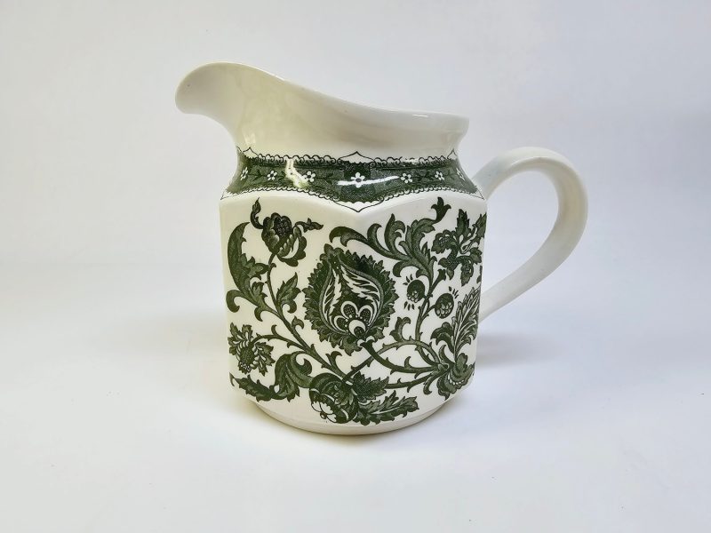 Klassisk "Ridgway Ironstone" Kanna i Grön Jacobean-design