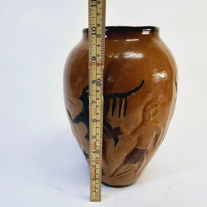 Handgjord Vas - 26 cm, Reliefmotiv