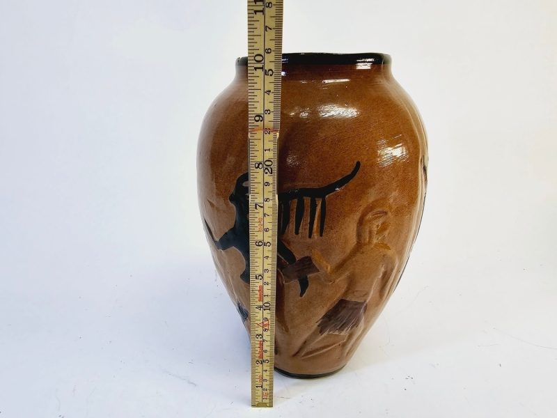 Handgjord Vas - 26 cm, Reliefmotiv