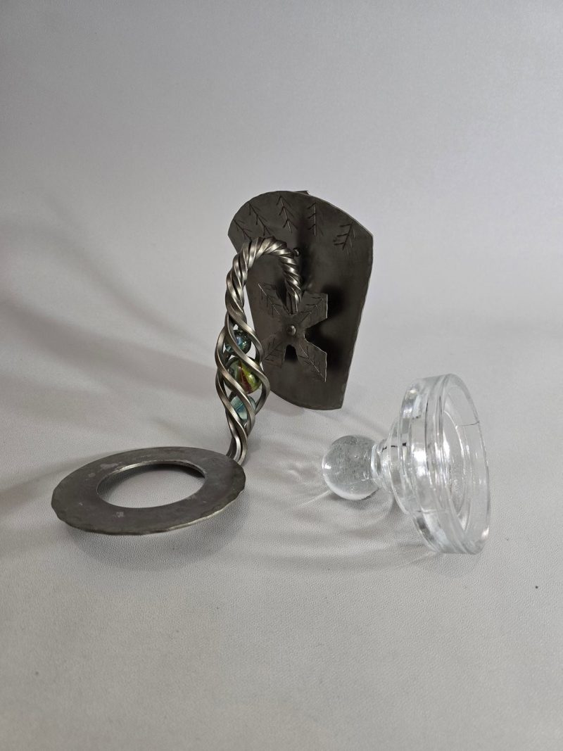 Lampett, Metall och glas
