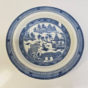 Exklusiv Vintage Djuptallrik från Woods Ware – "Canton" Design