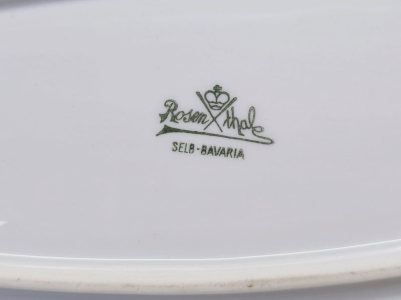 Elegant Rosenthal Porslinsfat med Björnbärsdekor - Tidig Selb-Bavaria