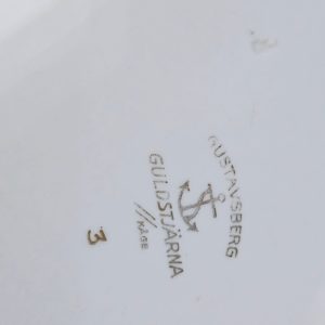3st TALLRIKAR, GULDSTJÄRNA BLÅ GUSTAVSBERG, Wilhelm Kåge