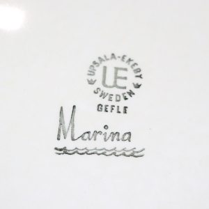 3st flata tallrikar, "Marina" Gefle - 23,5cm