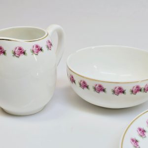 Elegant kaffeservis "Rosor" från Gustavsberg – komplett set med 6 delar!
