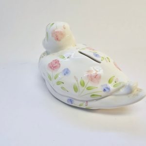 Goebel Sparbössa i Form av Anka - Blommönstrad, 10 cm