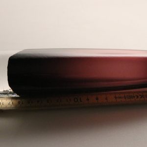 Elegant vas i rubinrött glas – 20 cm hög